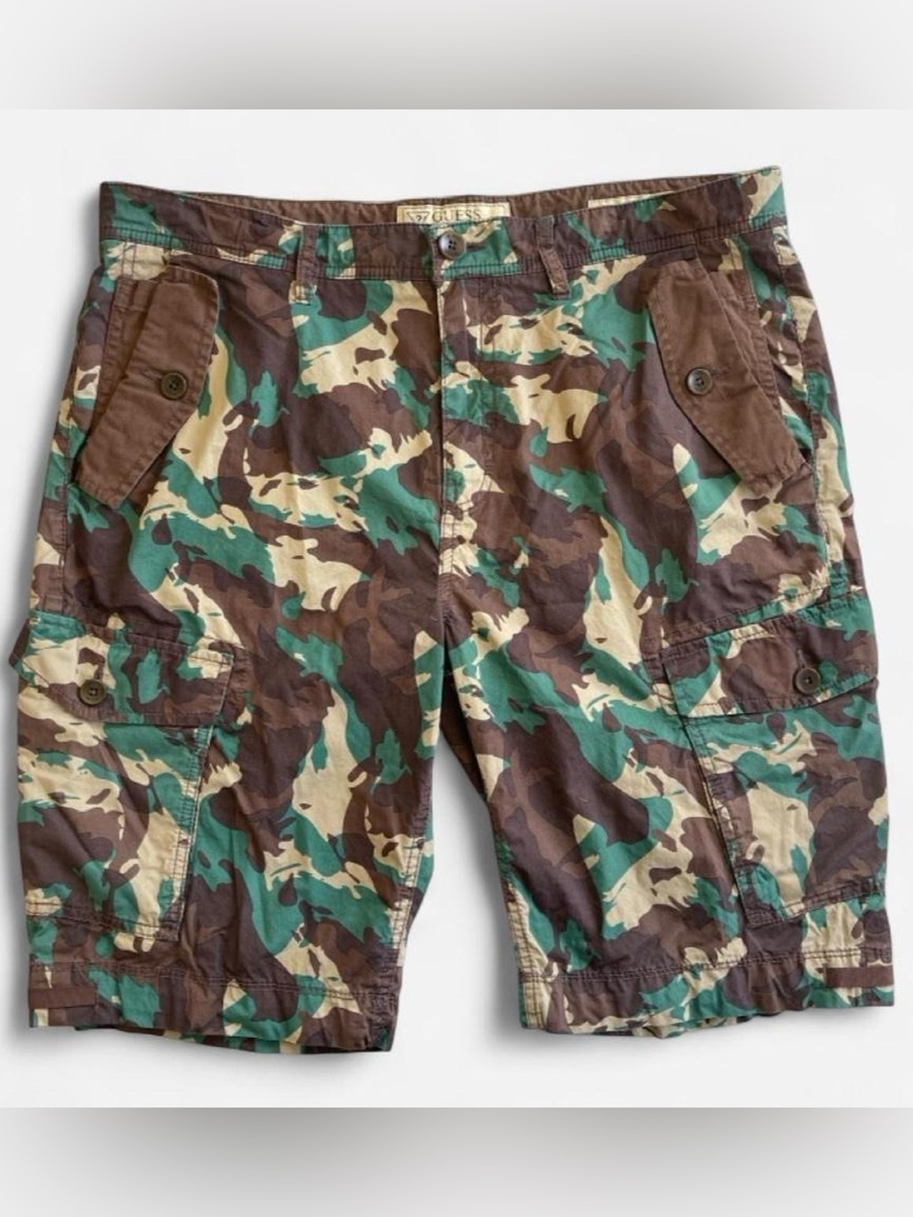 Guess Camo Cargo Shorts The Classic Short Men’s 36 Summer Utility Grunge Skater